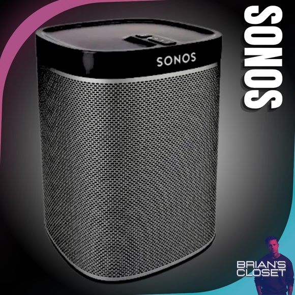 SONOS Play:1 Compact Wireless WiFi Smart Speaker & WALI Wall Mount - Black - Picture 3 of 16